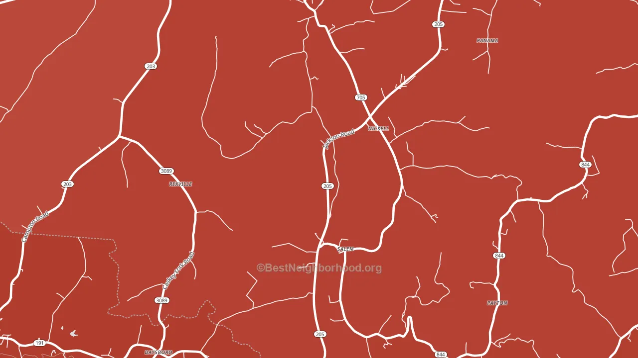 Mize, KY block-group political-lean map