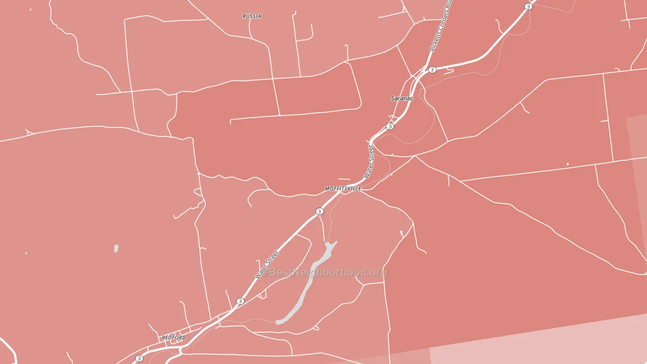 Moffitsville, NY block-group political-lean map