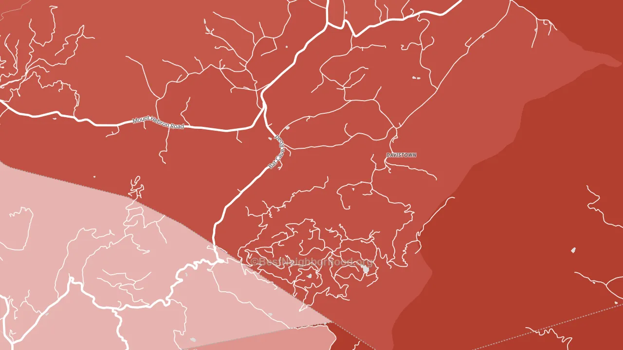 Moffitt Hill, NC block-group political-lean map