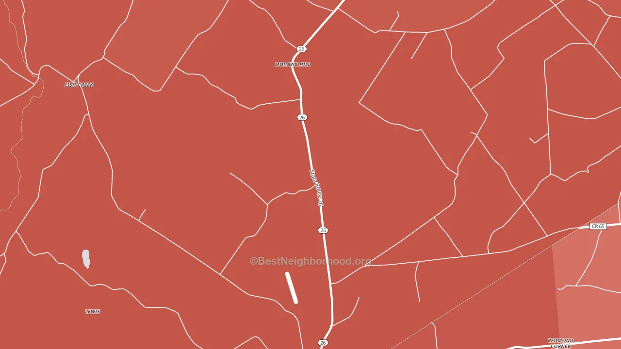Mohawk Hill, NY block-group political-lean map