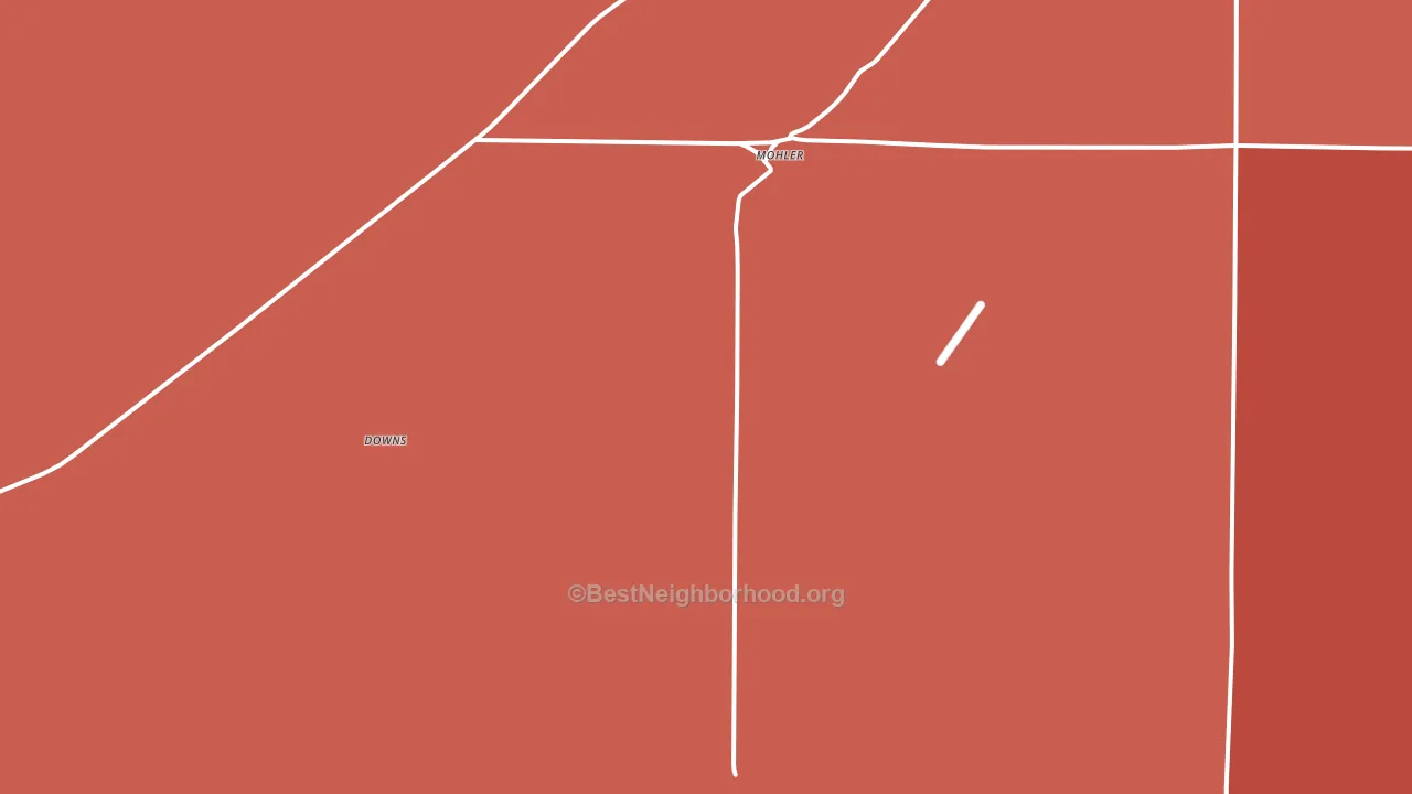 Mohler, WA block-group political-lean map