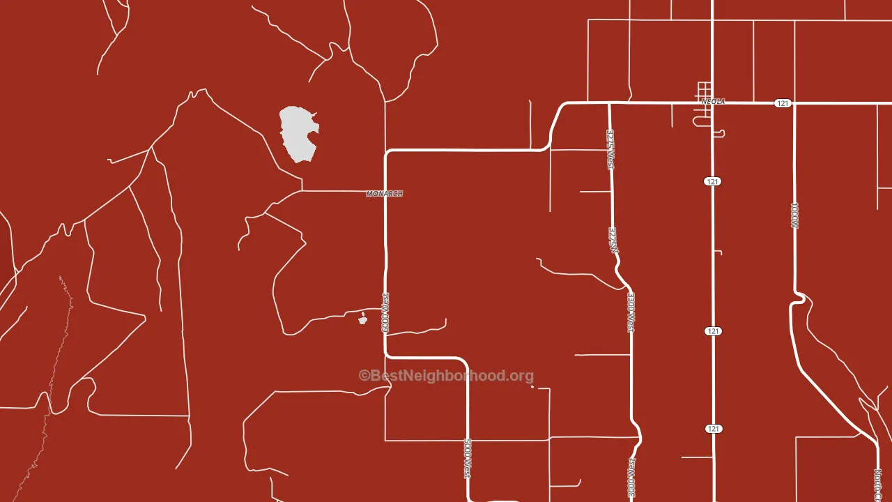 Monarch, UT block-group political-lean map
