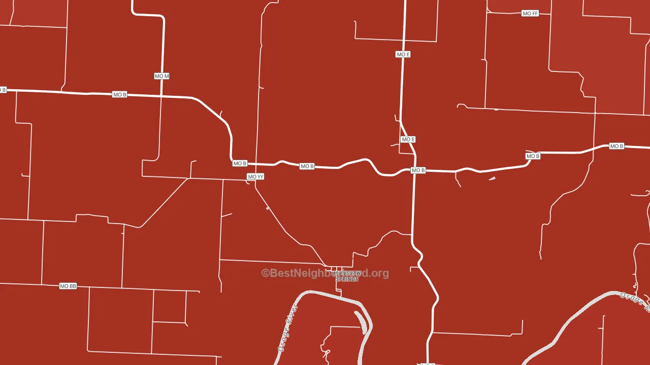 Monegaw Springs, MO block-group political-lean map