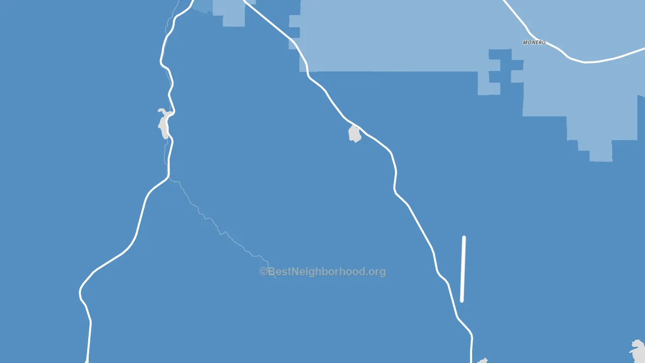 Monero, NM block-group political-lean map