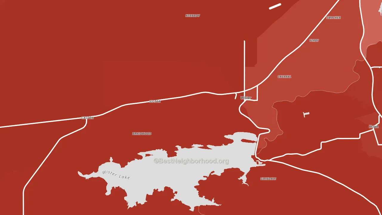Monroe, OK block-group political-lean map