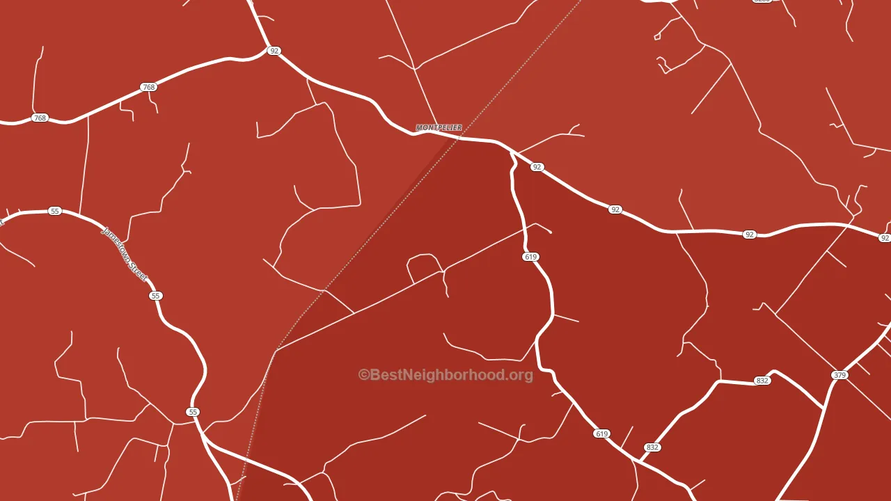 Montpelier, KY block-group political-lean map