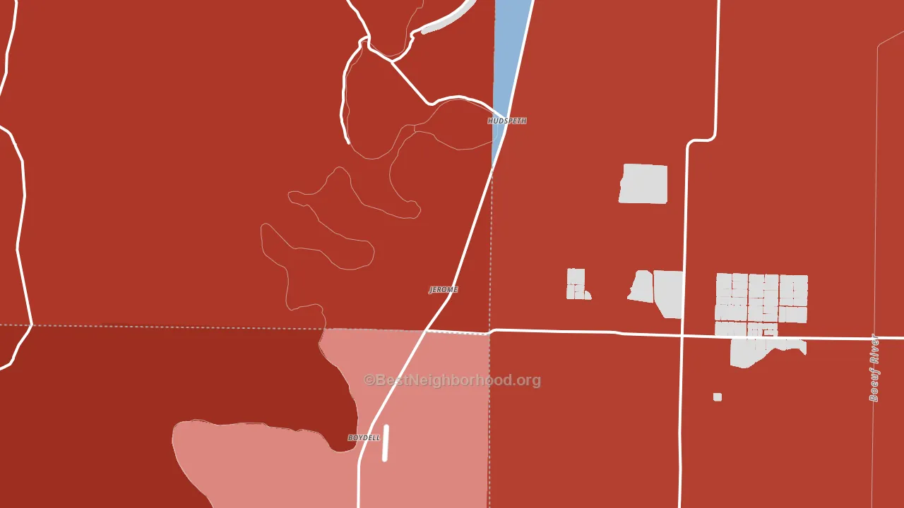 Montrose, AR block-group political-lean map