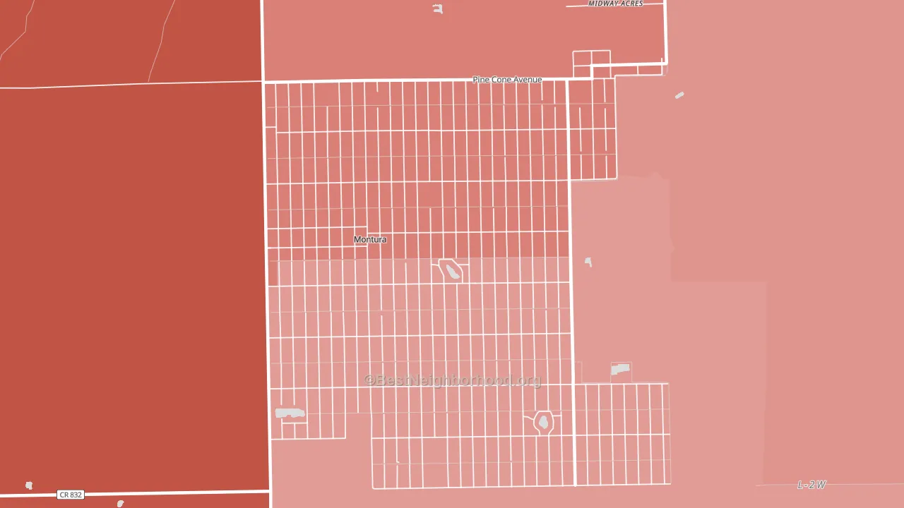 Montura, FL block-group political-lean map