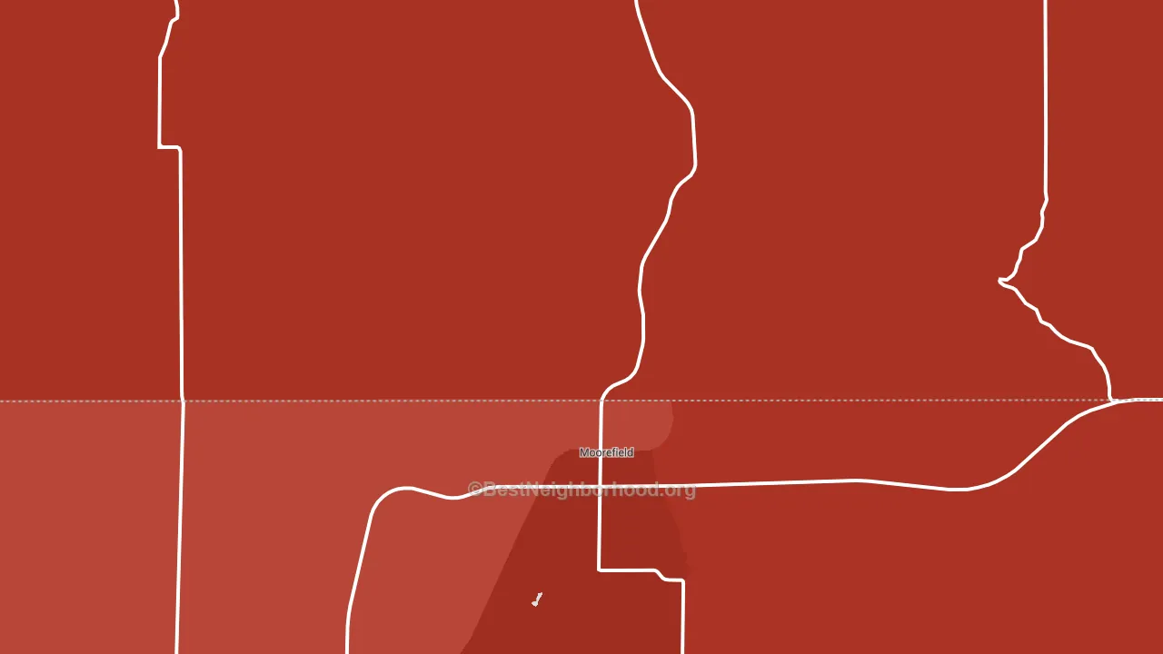 Moorefield, NE block-group political-lean map