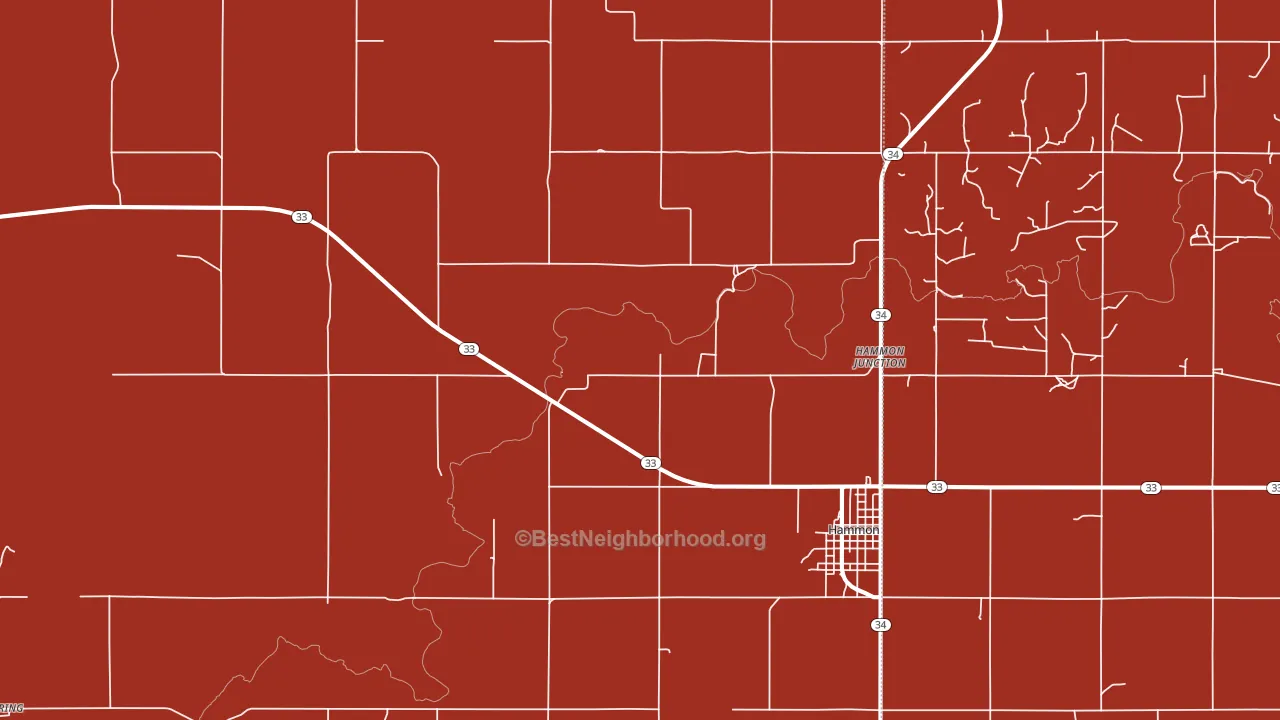 Moorewood, OK block-group political-lean map