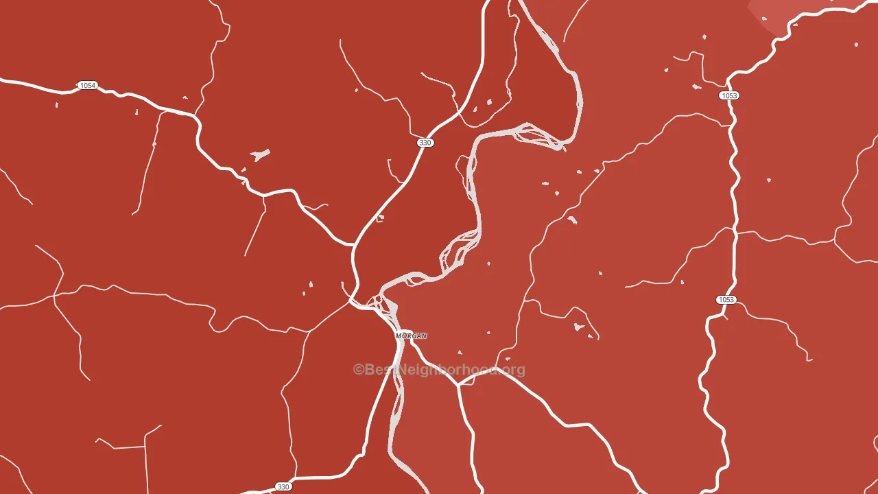 Morgan, KY block-group political-lean map