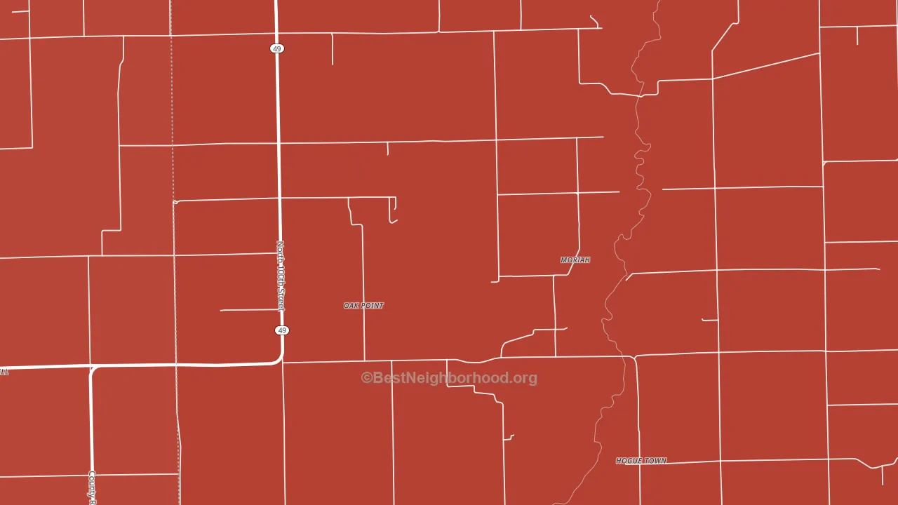 Moriah, IL block-group political-lean map