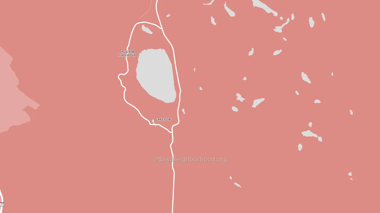 Mormon Lake, AZ block-group political-lean map