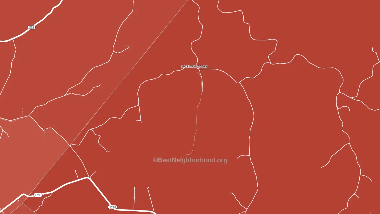 Morning Glory, KY block-group political-lean map