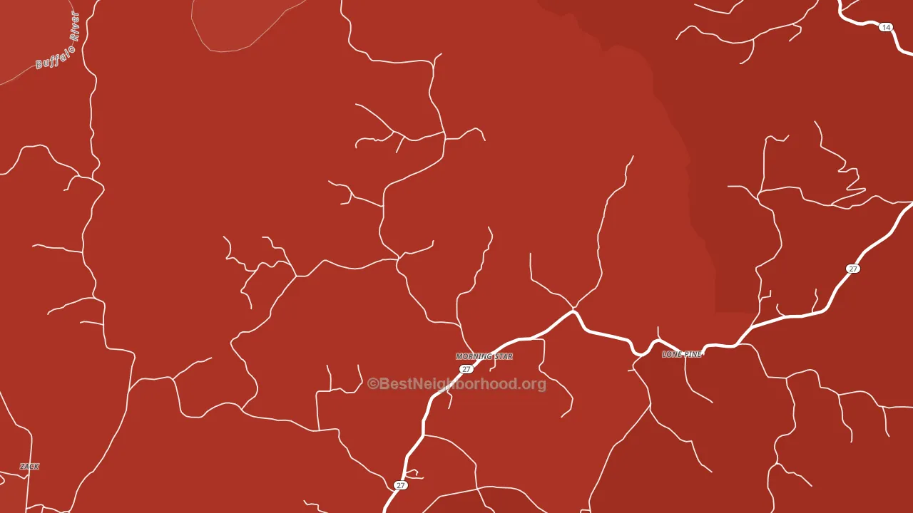 Morning Star, AR block-group political-lean map