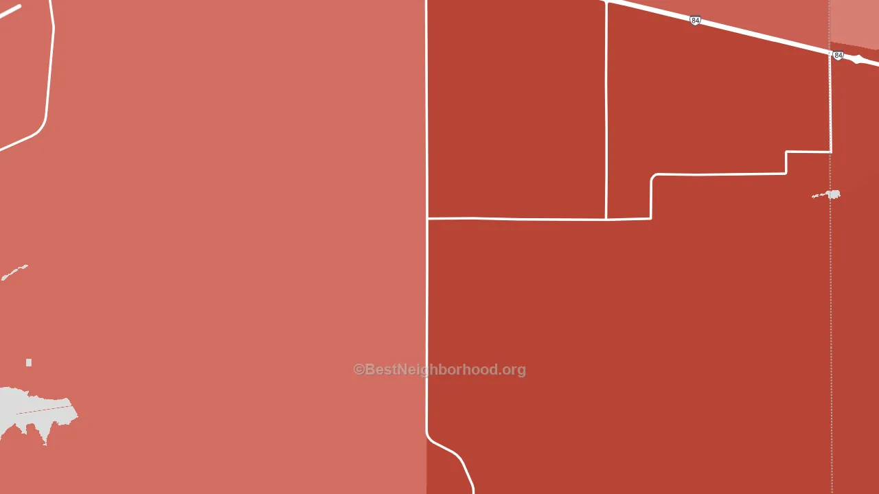 Morrow County, OR block-group political-lean map