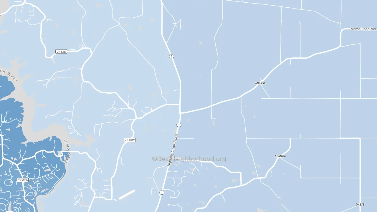 Morse, IA block-group political-lean map
