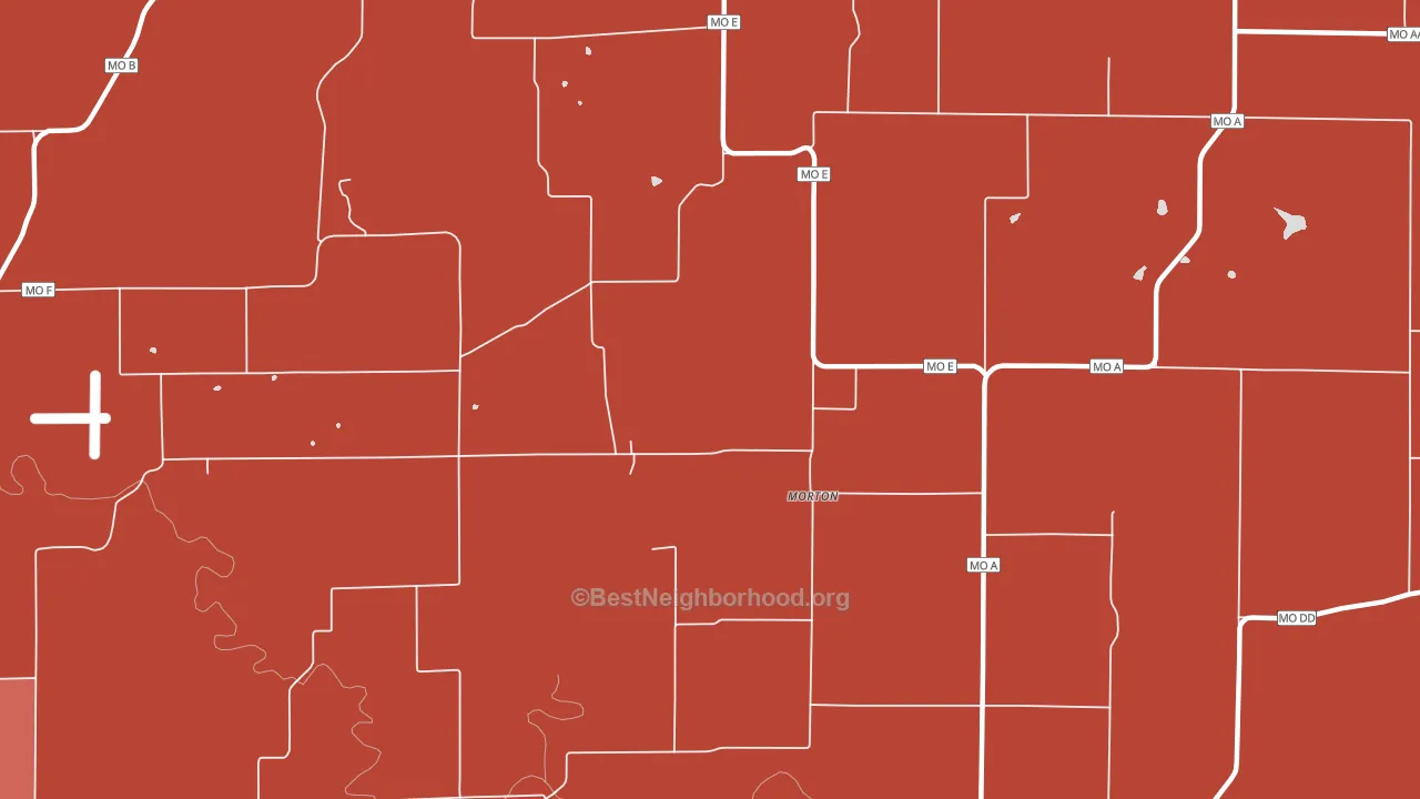 Morton, MO block-group political-lean map