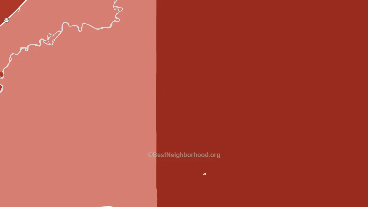 Morton, WY block-group political-lean map