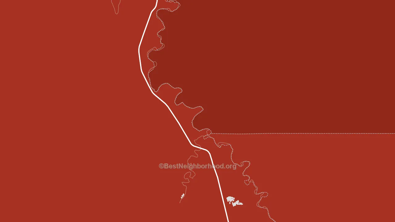 Mosby, MT block-group political-lean map