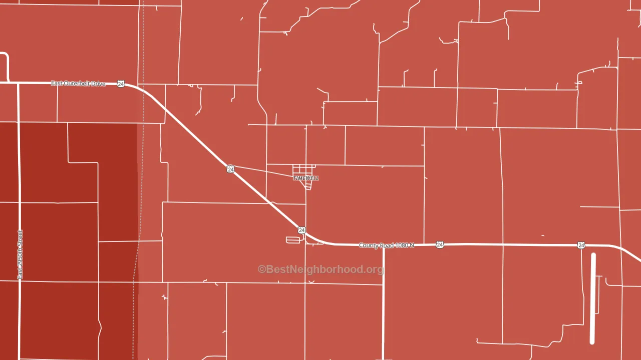 Mound Station, IL block-group political-lean map