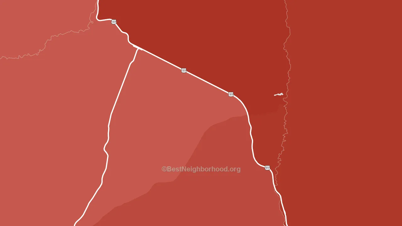 Mount Carmel Junction, UT block-group political-lean map