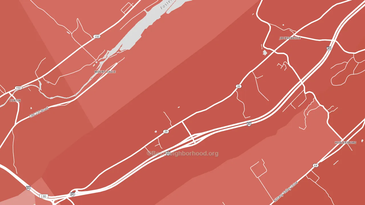 Mount Eagle, PA block-group political-lean map