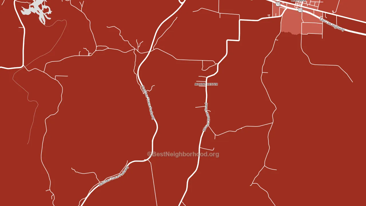 Mount Hester, AL block-group political-lean map