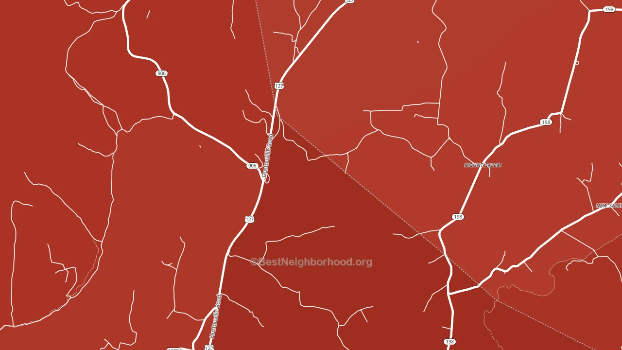 Mount Salem, KY block-group political-lean map