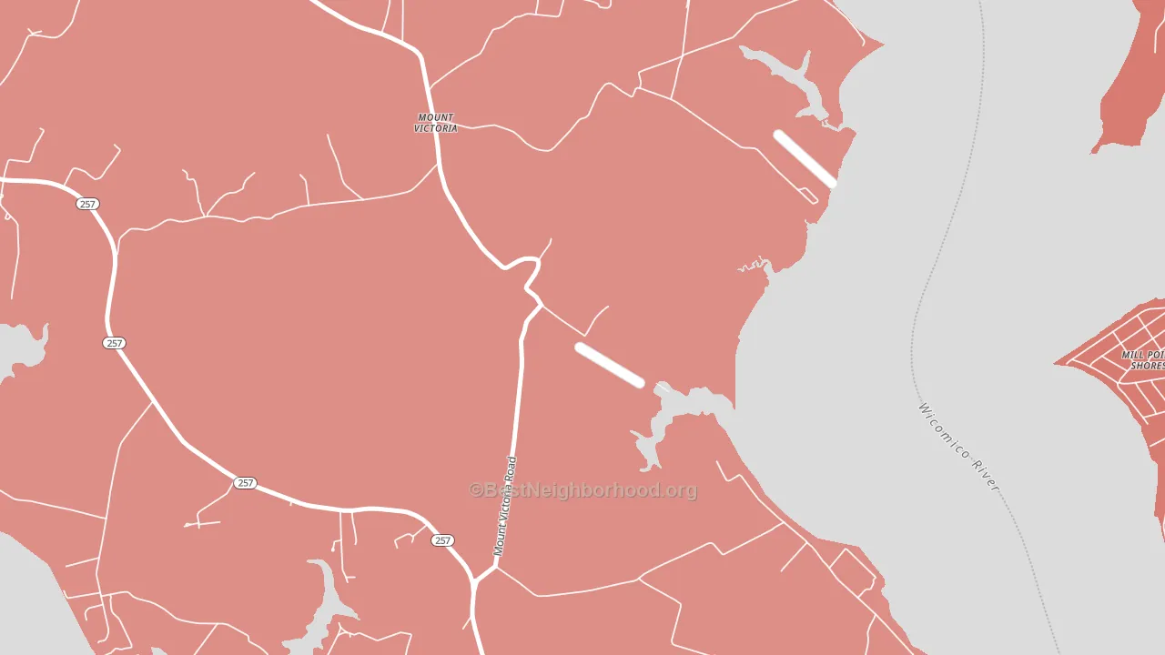 Mount Victoria, MD block-group political-lean map