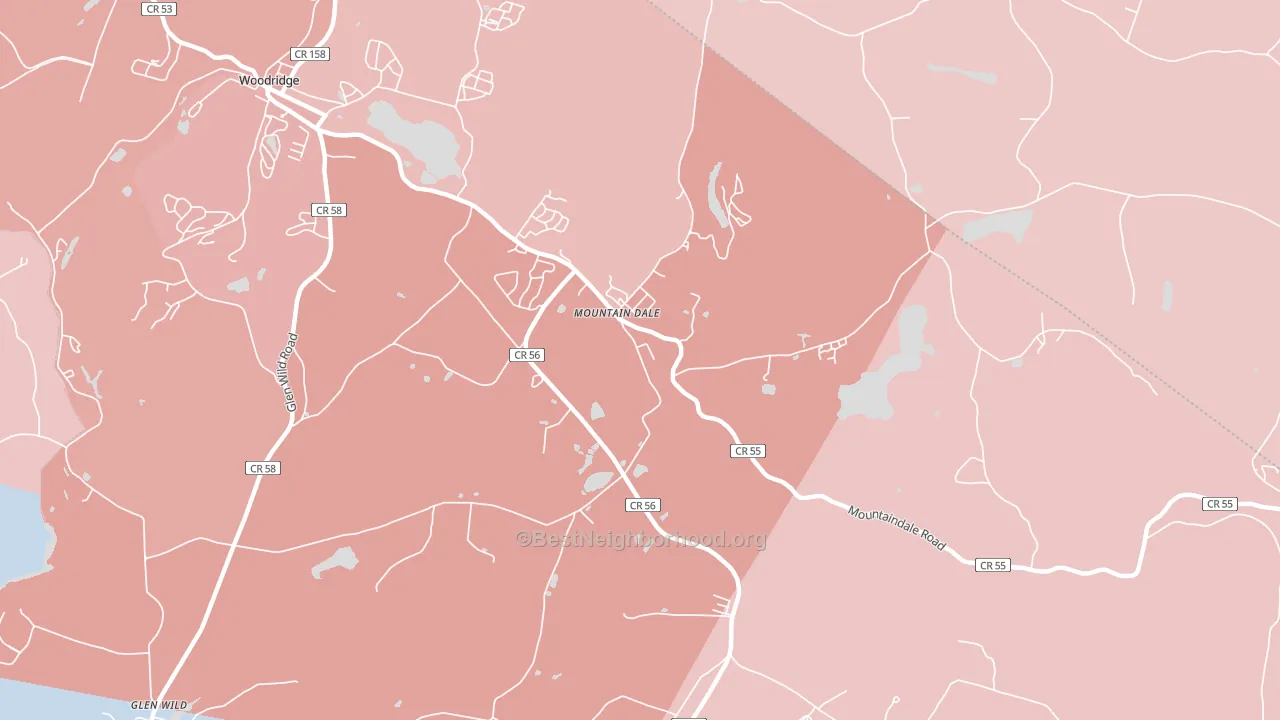 Mountain Dale, NY block-group political-lean map