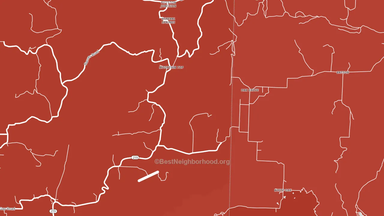 Mountain Top, AR block-group political-lean map