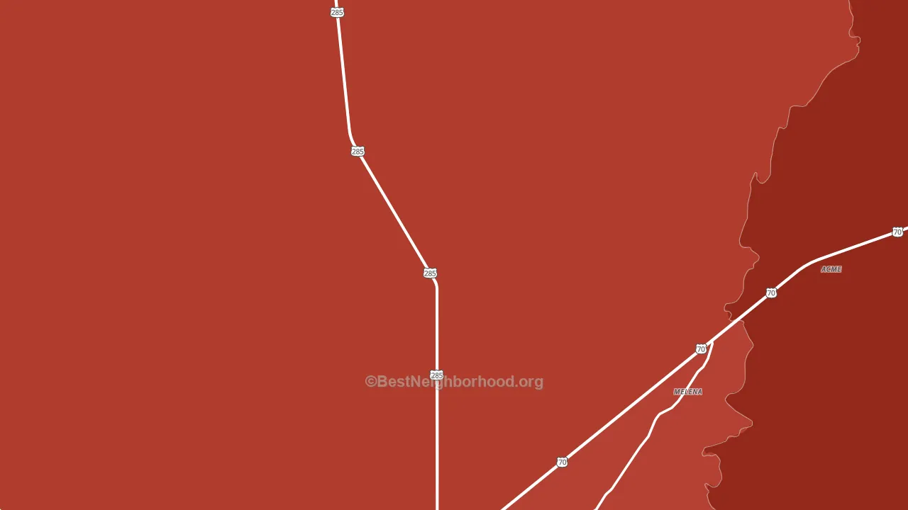 Mountain View, NM block-group political-lean map