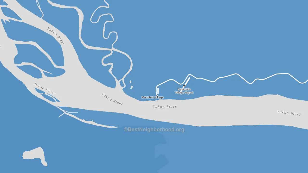 Mountain Village, AK block-group political-lean map