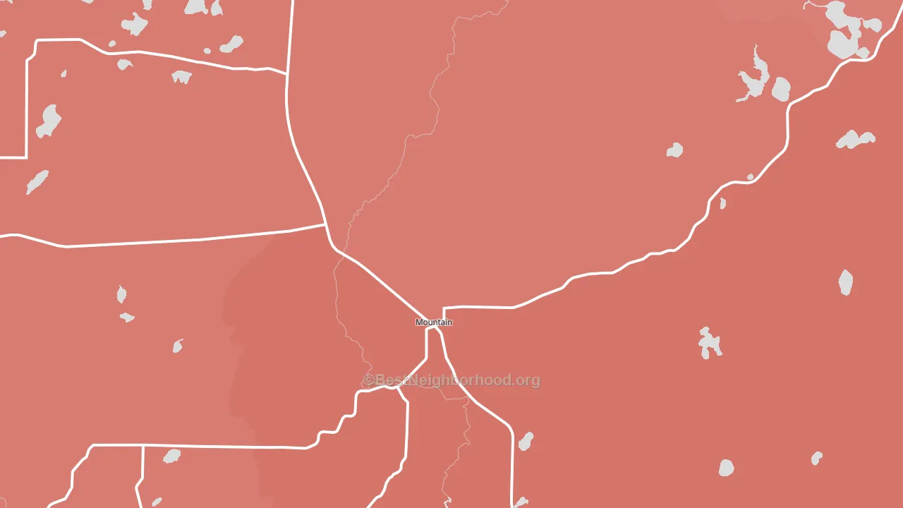 Mountain, WI block-group political-lean map