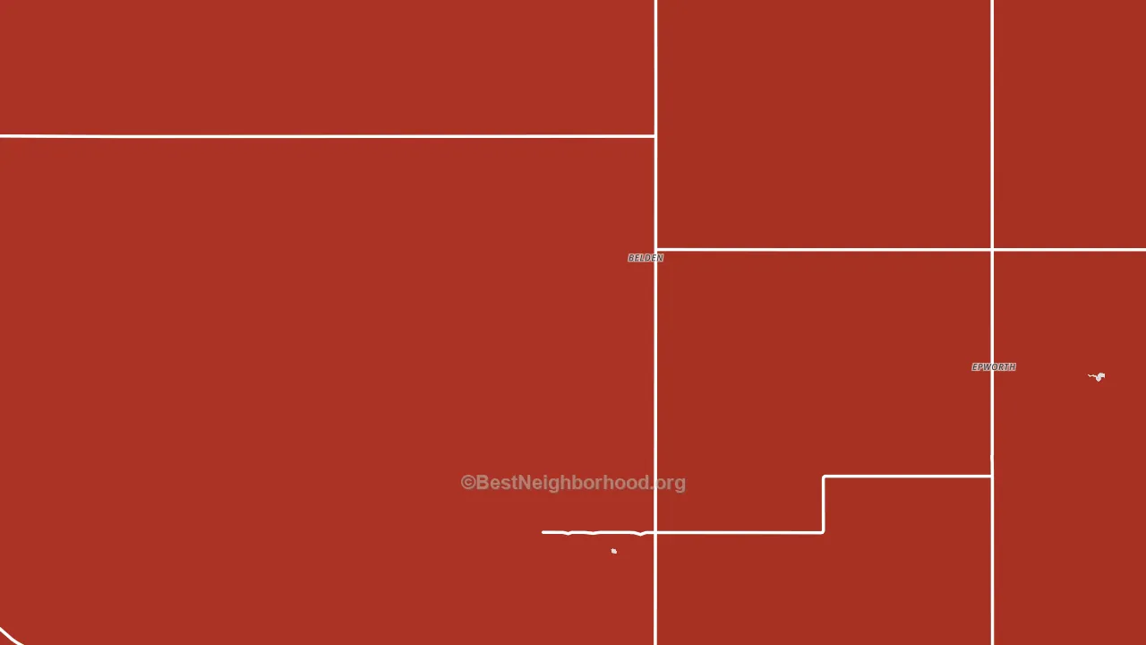 Mountrail County, ND block-group political-lean map