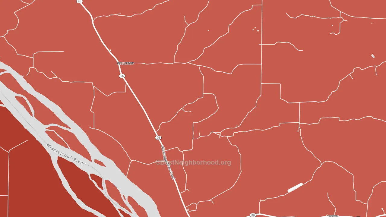 Mozier, IL block-group political-lean map
