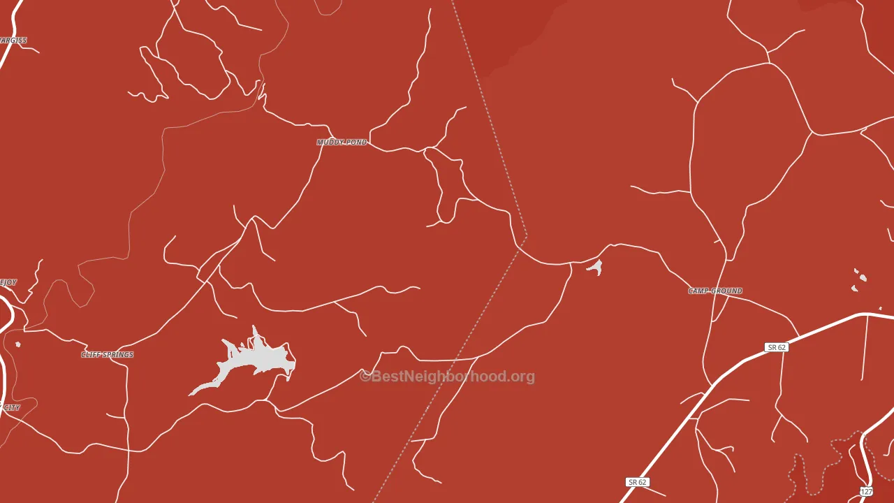 Muddy Pond, TN block-group political-lean map