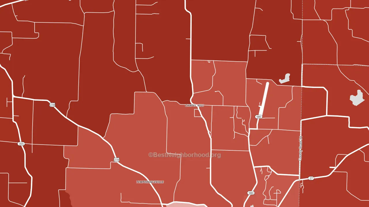 Muddyfork, AR block-group political-lean map