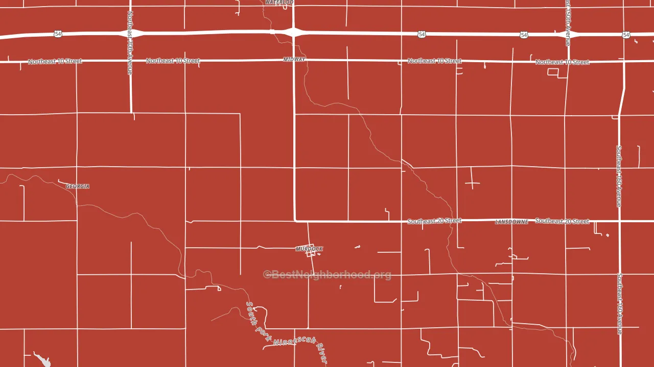 Murdock, KS block-group political-lean map