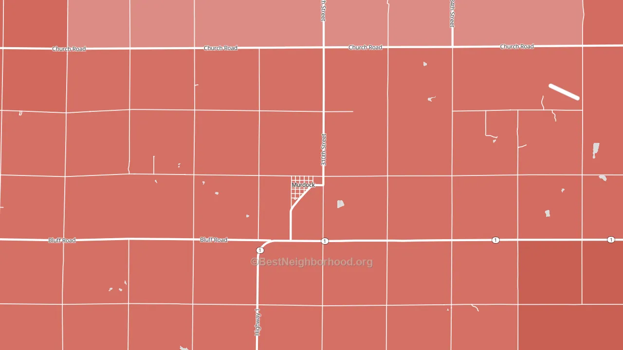 Murdock, NE block-group political-lean map