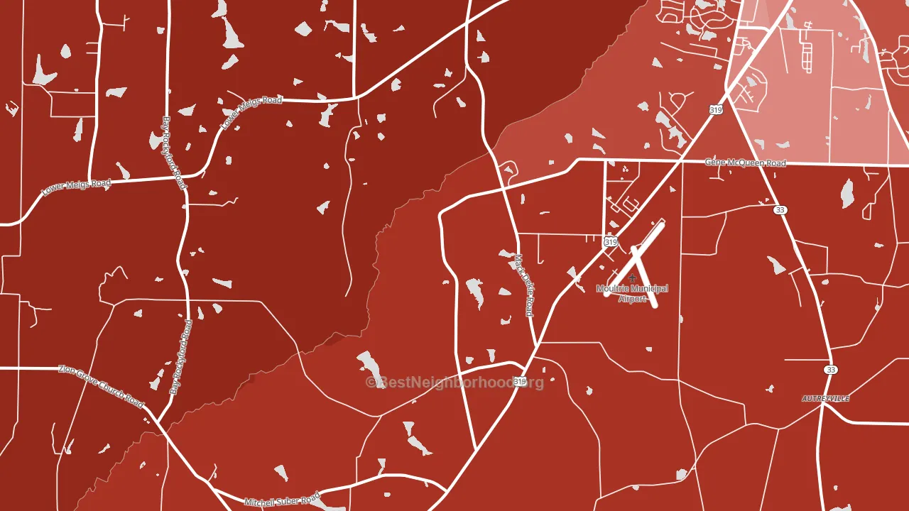 Murphy, GA block-group political-lean map