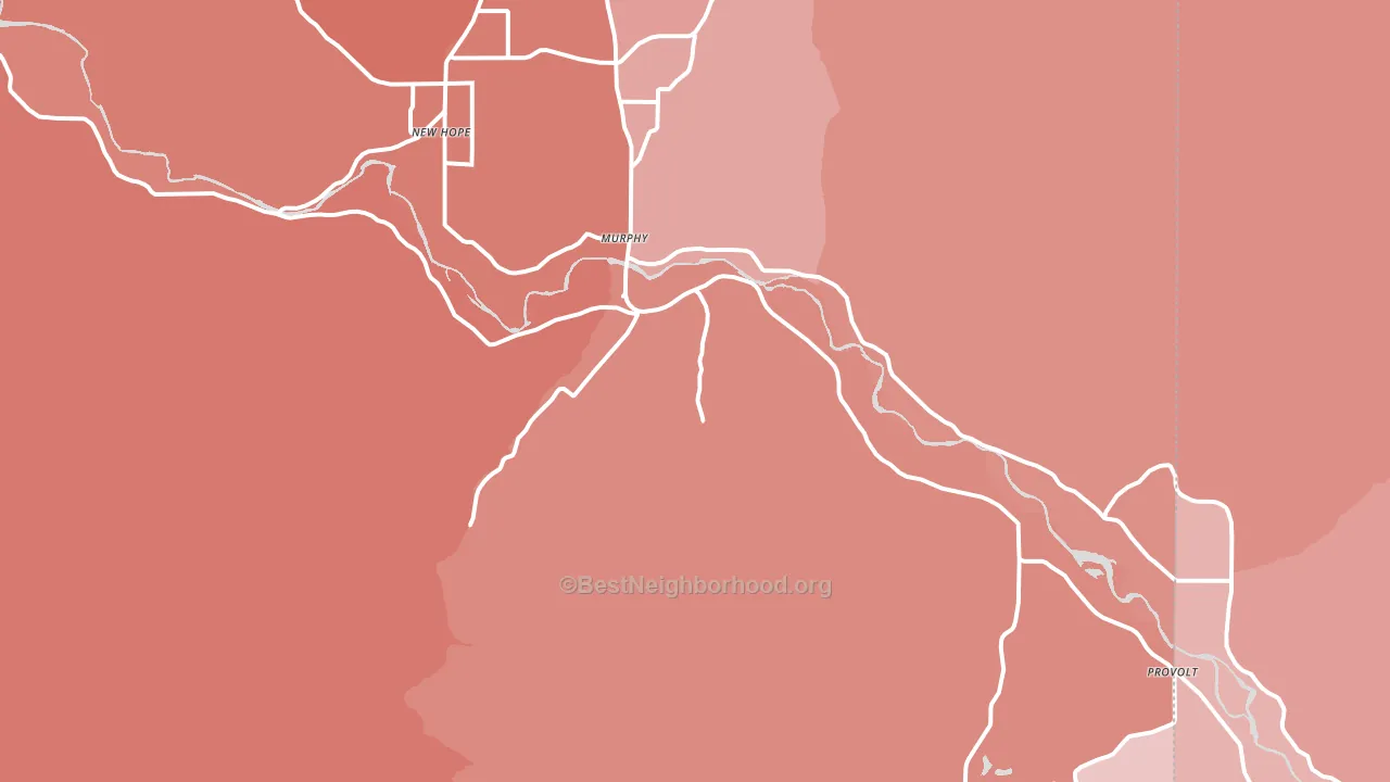 Murphy, OR block-group political-lean map