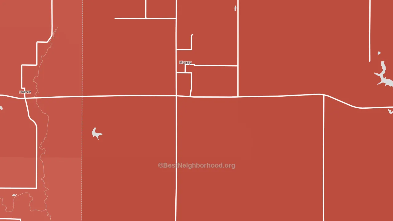 Murray, IA block-group political-lean map