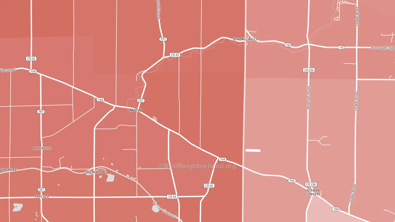 Murray, NY block-group political-lean map