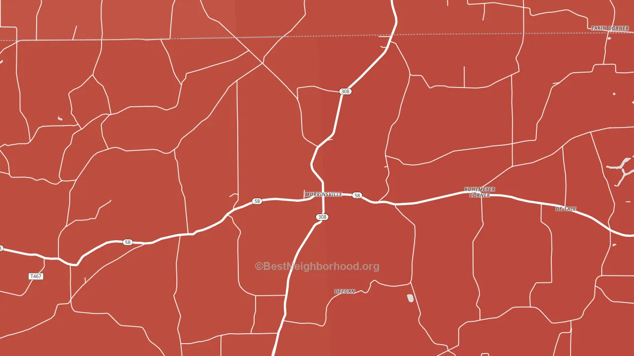 Murrinsville, PA block-group political-lean map
