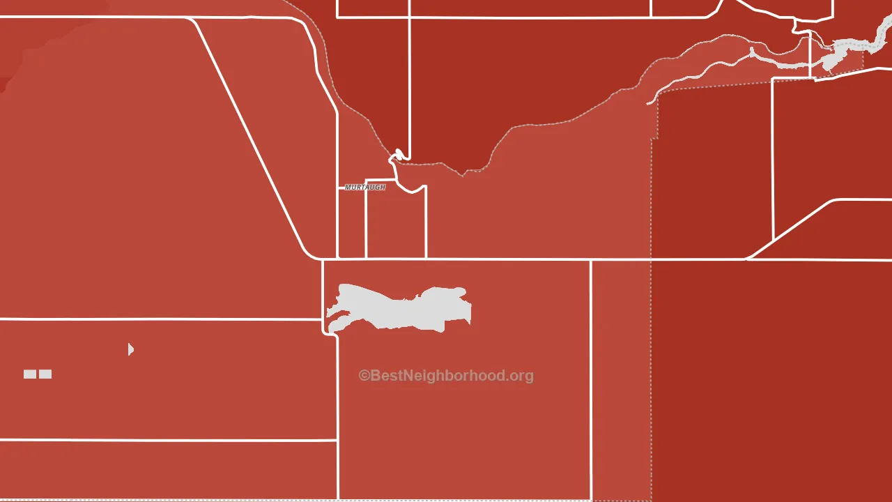 Murtaugh, ID block-group political-lean map