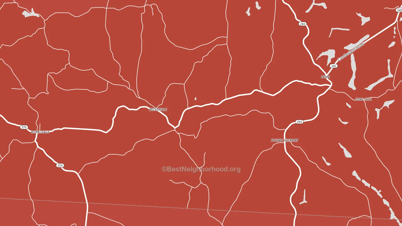 Museville, OH block-group political-lean map
