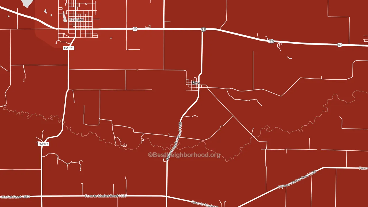 Myra, TX block-group political-lean map