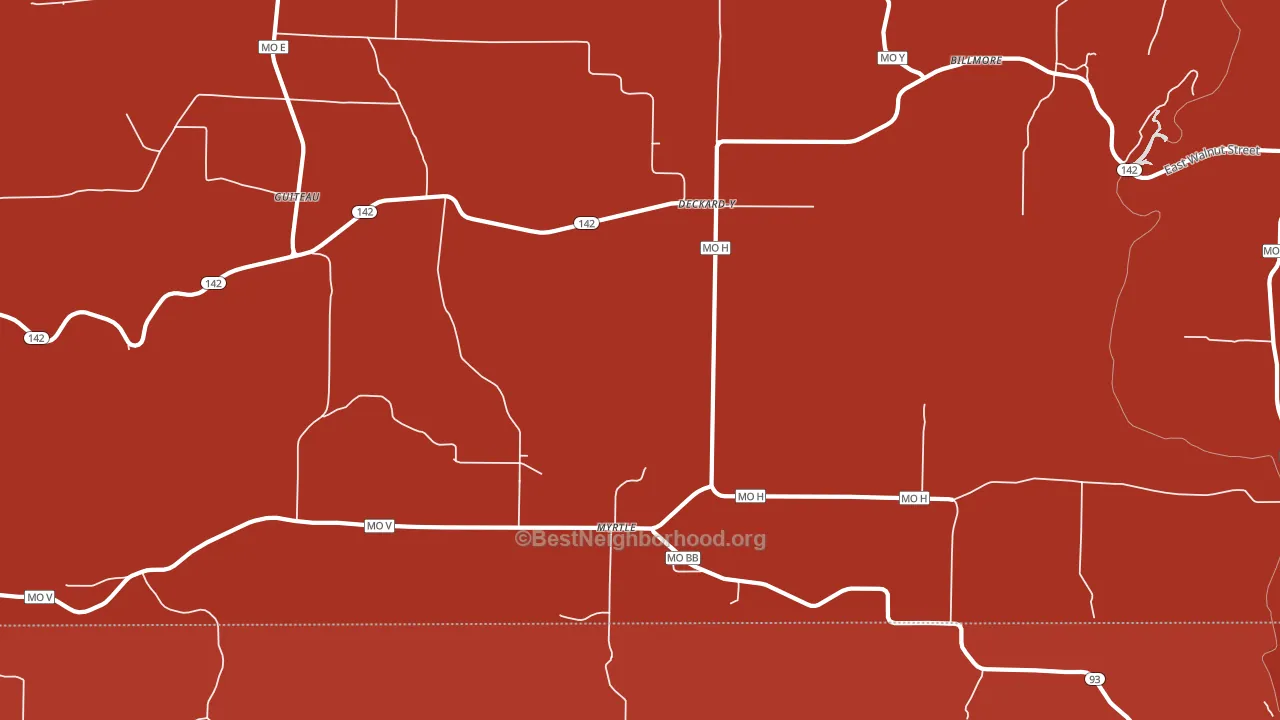 Myrtle, MO block-group political-lean map
